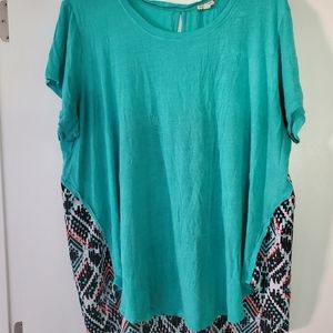 Teal blouse